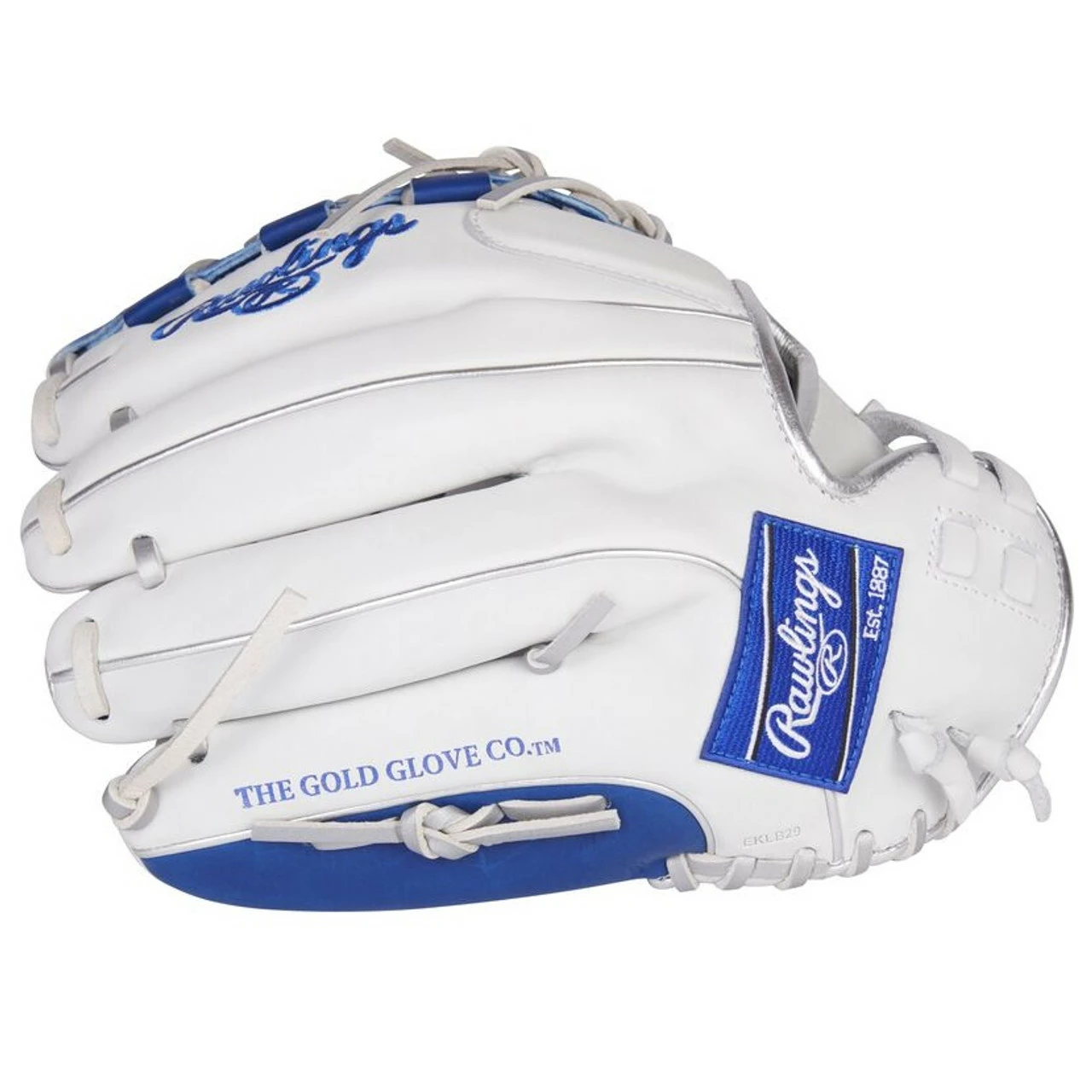 Rawlings Liberty Advanced Royal Fastpitch Softball Glove 12.5 Closed Web White Royal Right Hand Throw 3 Rawlings Liberty Advanced Royal Fastpitch Softball Glove 12.5 Closed Web White Royal Right Hand Throw - Image 3