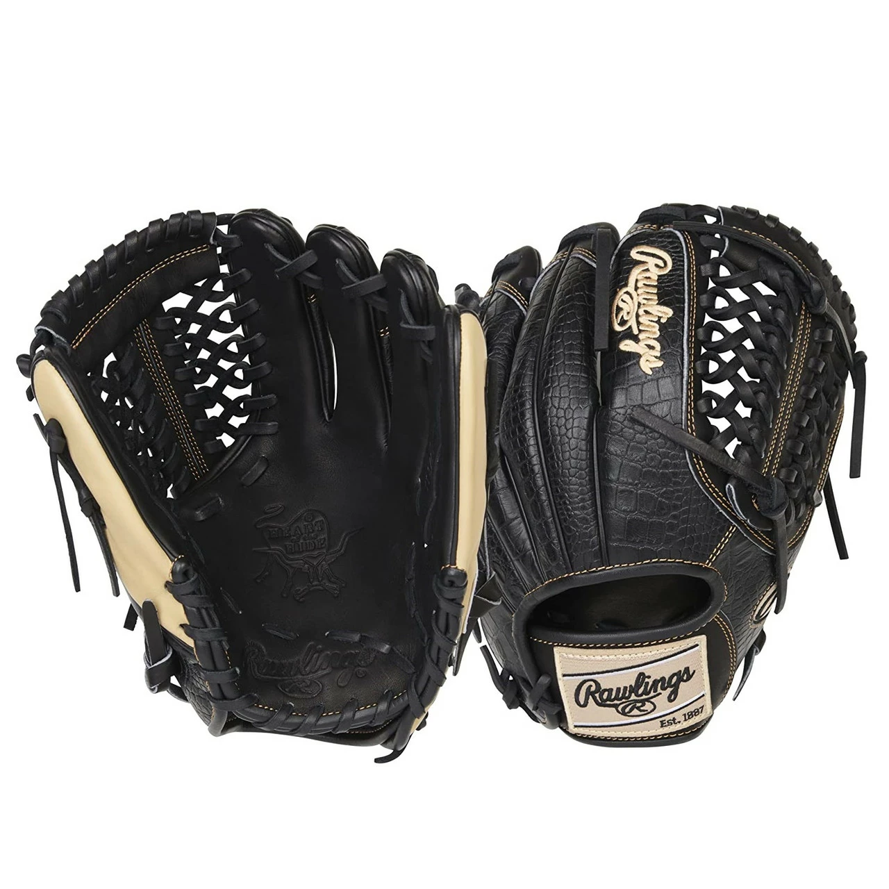 Rawlings Heart Of The Hide Baseball Glove R2G Narrow Fit 11.75 Inch Modified Trap-Eze Web Right Hand Throw 4 Rawlings Heart Of The Hide Baseball Glove R2G Narrow Fit 11.75 Inch Modified Trap-Eze Web Right Hand Throw - Image 4