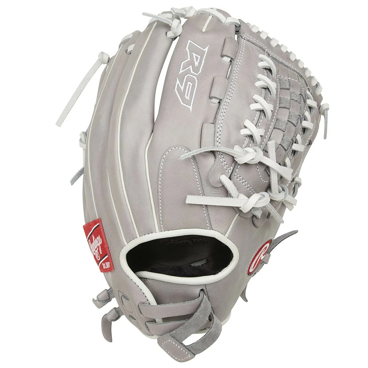 Rawlings R9 Series Fastpitch Softball Glove Double-Lace Basket Web 12.5 Inch Right Hand Throw 1 Rawlings R9 Series Fastpitch Softball Glove Double-Lace Basket Web 12.5 Inch Right Hand Throw