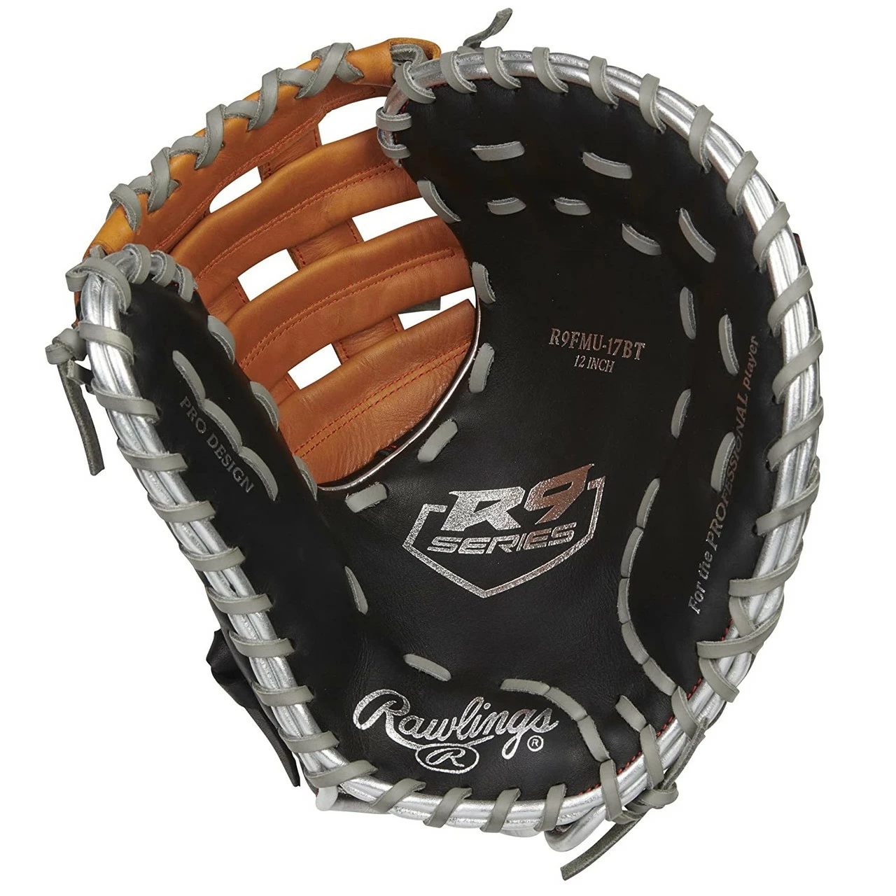 Rawlings R9 Contour Baseball First Base Mitt 12 Inch Modified Pro H-Web Right Hand Throw 2 Rawlings R9 Contour Baseball First Base Mitt 12 Inch Modified Pro H-Web Right Hand Throw - Image 2