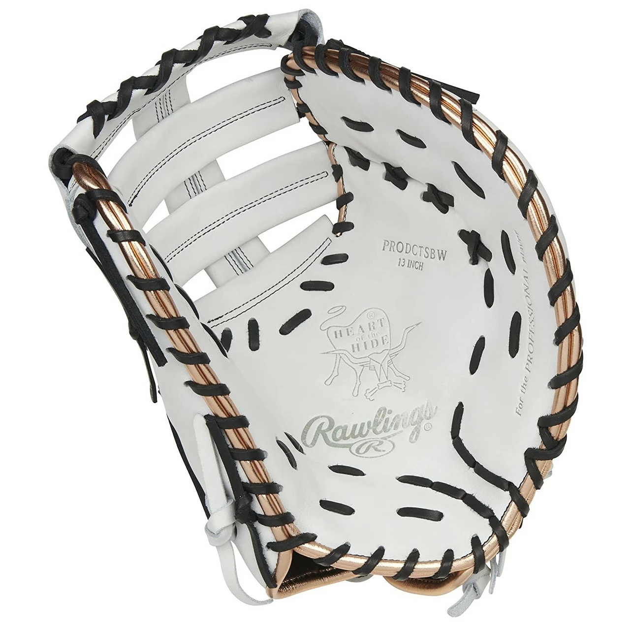 Rawlings Heart Of The Hide First Base Softball Mitt 12.5 Modified Single Post Web Right Hand Throw 2 Rawlings Heart Of The Hide First Base Softball Mitt 12.5 Modified Single Post Web Right Hand Throw - Image 2