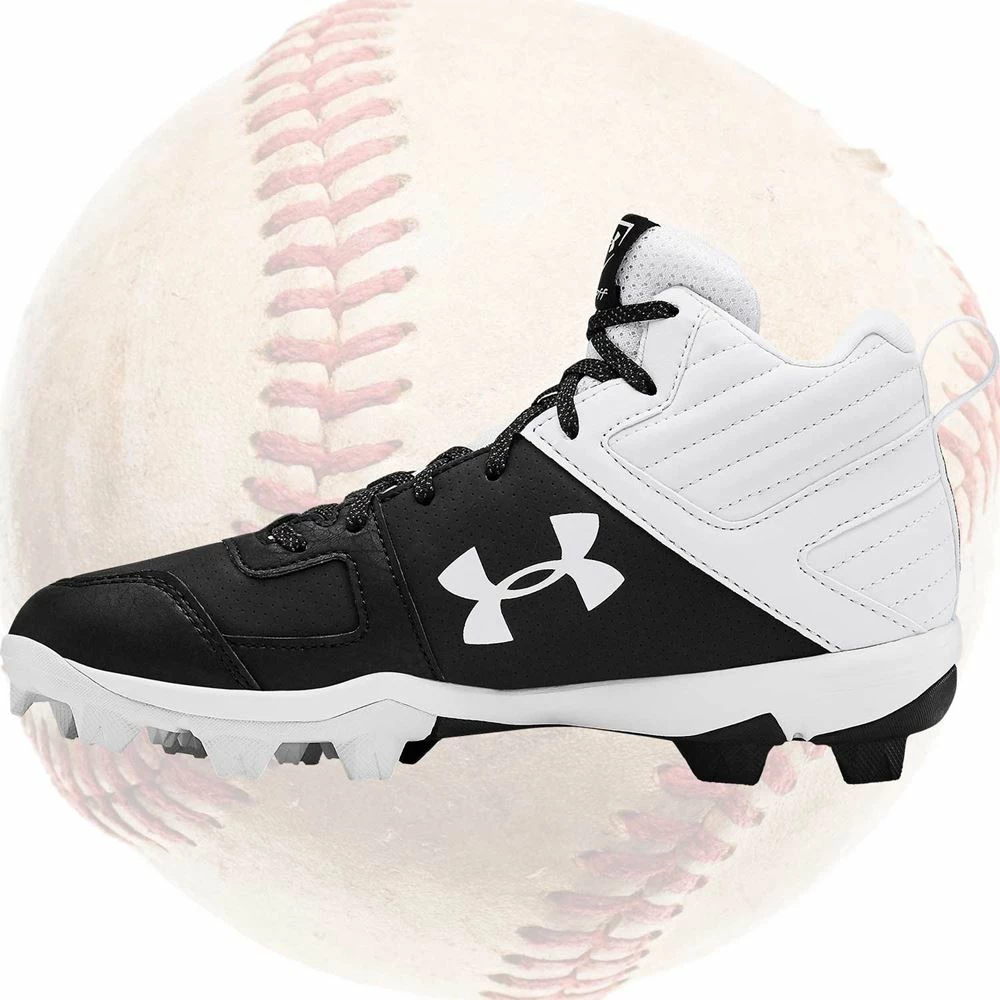 Under Armour Leadoff Mid RM Jr Youth Baseball Cleats 2 Under Armour Leadoff Mid RM Jr Youth Baseball Cleats - Image 2