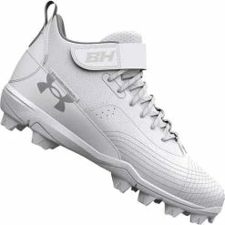 Under Armour Harper 7 Mid RM Mens White Baseball Cleats