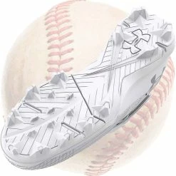Under Armour Harper 7 Mid RM Mens White Baseball Cleats -Baseball Gloves Shop 3025587 100 S 1500
