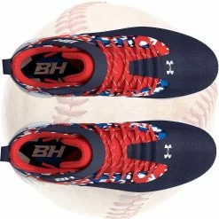 Under Armour Harper 7 USA Mid RM Jr. Youth Baseball Cleats 8 Under Armour Harper 7 USA Mid RM Jr. Youth Baseball Cleats -Baseball Gloves Shop 3025599 400 T 1500