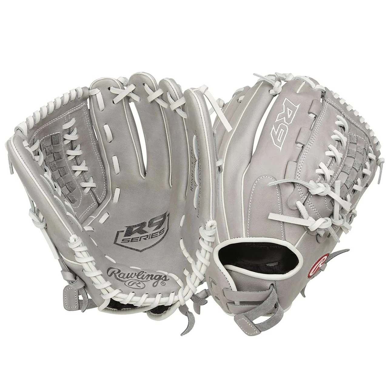 Rawlings R9 Series Fastpitch Softball Glove Double-Lace Basket Web 12.5 Inch Right Hand Throw 2 Rawlings R9 Series Fastpitch Softball Glove Double-Lace Basket Web 12.5 Inch Right Hand Throw - Image 2