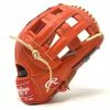 Rawlings Heart Of The Hide Red Orange 442 Camel Lace Baseball Glove 12.75 Inch Right Hand Throw