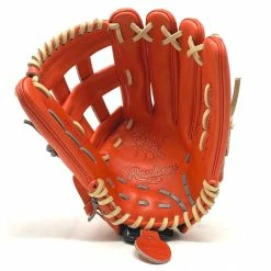 Rawlings Heart Of The Hide Red Orange 442 Camel Lace Baseball Glove 12.75 Inch Right Hand Throw -Baseball Gloves Shop 5 54140.1666037917