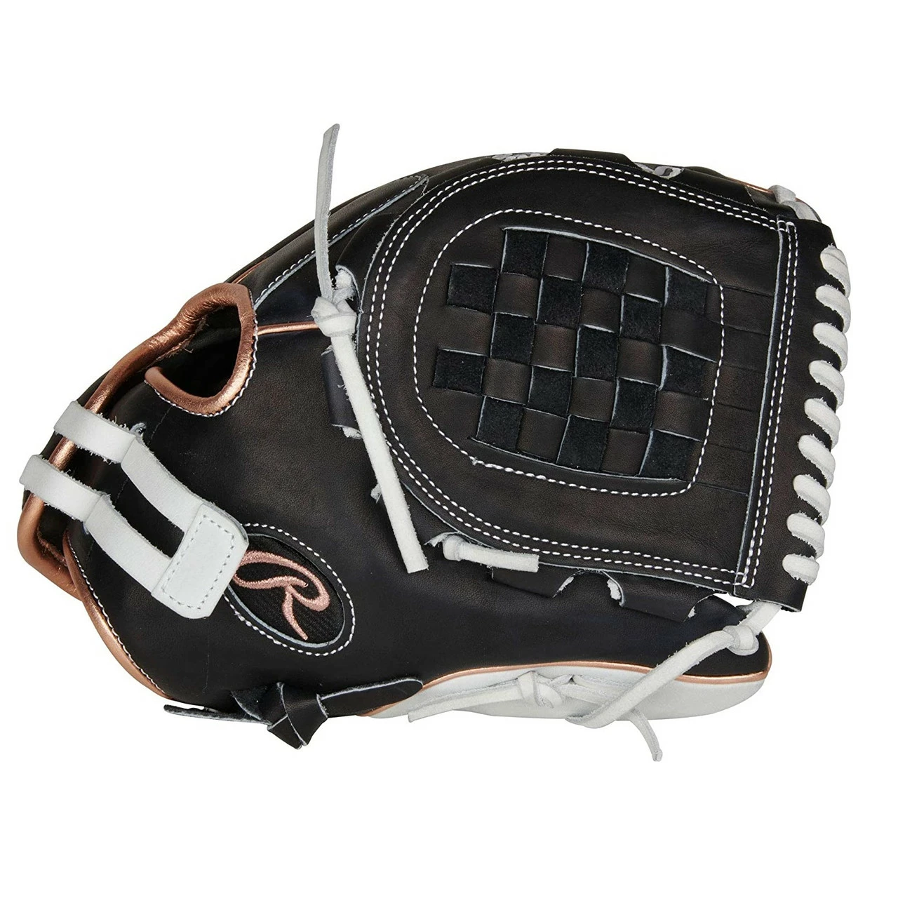 Rawlings Heart Of The Hide Black Rose Gold Softball Glove Basket Web 12 Inch Right Hand Throw 3 Rawlings Heart Of The Hide Black Rose Gold Softball Glove Basket Web 12 Inch Right Hand Throw - Image 3