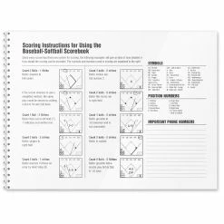 Champro Sports Baseball / Softball Scorebook 6 Champro Sports Baseball / Softball Scorebook -Baseball Gloves Shop CPA07 PG1 642