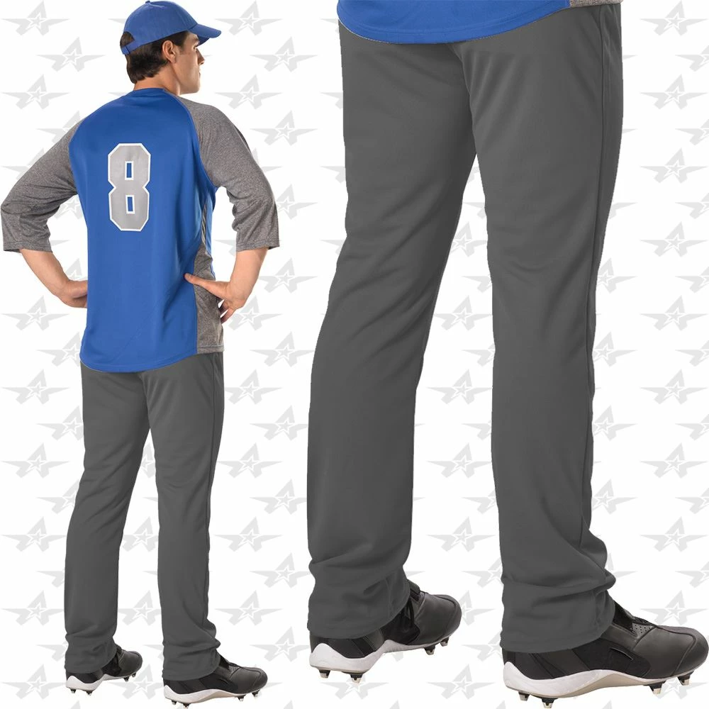 Alleson Athletic Relaxed Fit Open Bottom Mens Baseball Pants 3 Alleson Athletic Relaxed Fit Open Bottom Mens Baseball Pants - Image 3