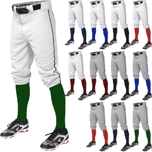 Easton Pro + Knicker Piped Mens Baseball Pants 1 Easton Pro + Knicker Piped Mens Baseball Pants