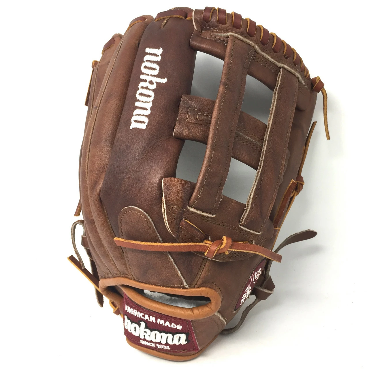 Nokona Walnut 12.75 Baseball Glove WB-1275H Right Hand Throw H Web 3 Nokona Walnut 12.75 Baseball Glove WB-1275H Right Hand Throw H Web - Image 3
