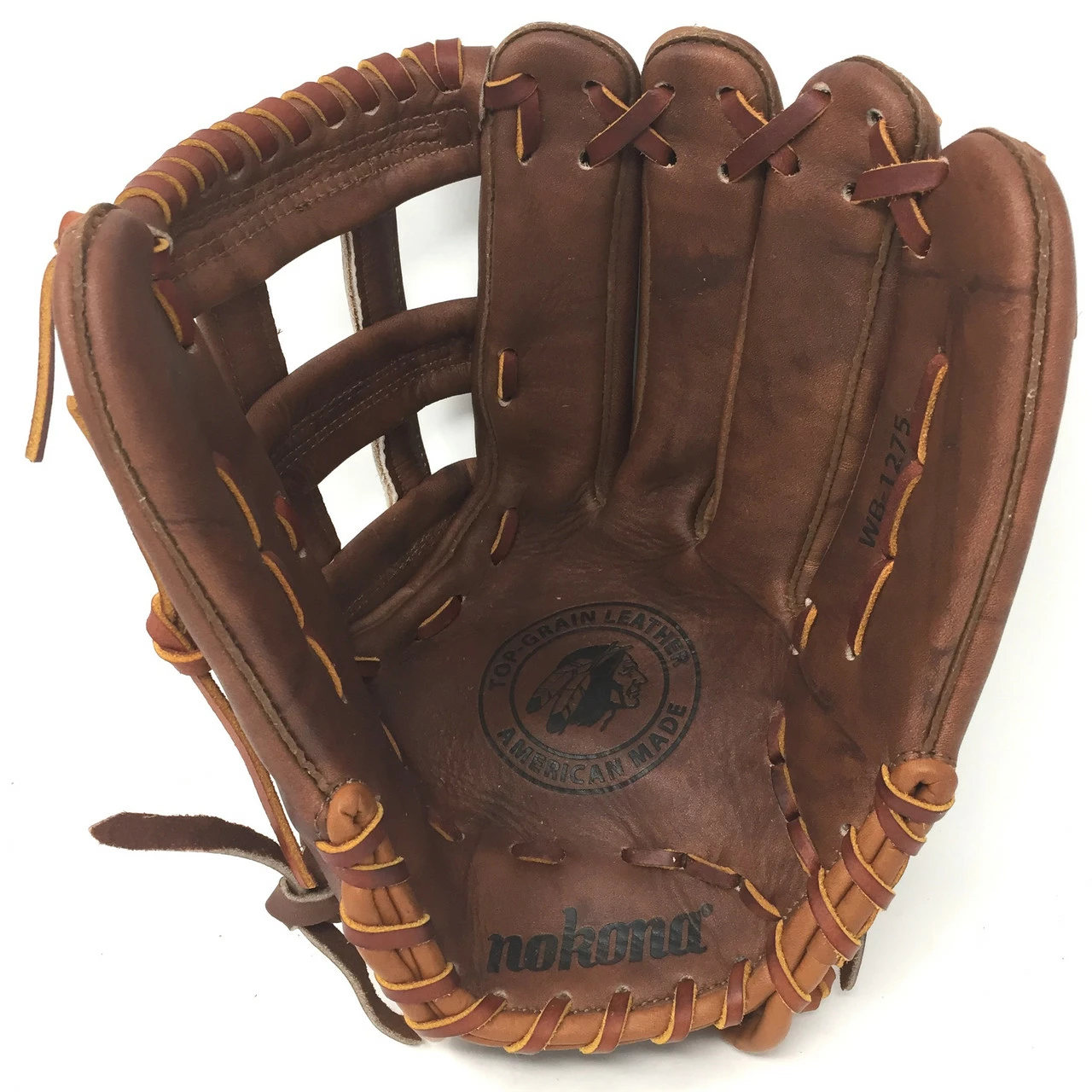 Nokona Walnut 12.75 Baseball Glove WB-1275H Right Hand Throw H Web 5 Nokona Walnut 12.75 Baseball Glove WB-1275H Right Hand Throw H Web - Image 5