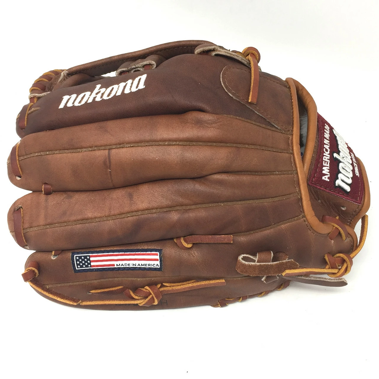 Nokona Walnut 12.75 Baseball Glove WB-1275H Right Hand Throw H Web 4 Nokona Walnut 12.75 Baseball Glove WB-1275H Right Hand Throw H Web - Image 4