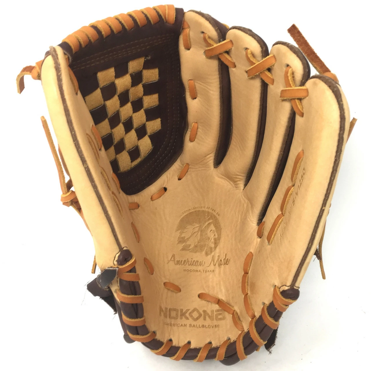 Nokona Alpha Tan Supersoft AmericanKip FastPitch Softball Glove 12.5 Right Hand Throw 2 Nokona Alpha Tan Supersoft AmericanKip FastPitch Softball Glove 12.5 Right Hand Throw - Image 2