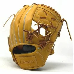 Classic Baseball Glove 11.25 Inch One Piece Tan Right Hand Throw