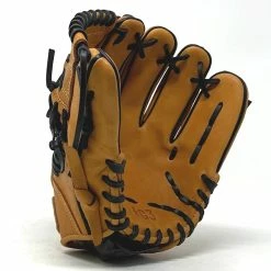 Classic Baseball Glove 11 Inch One Piece Tan Black Welt Right Hand Throw -Baseball Gloves Shop IMG 5111 49348.1649093896