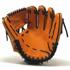 Classic Baseball Glove 11 Inch One Piece Orange Black Right Hand Throw -Baseball Gloves Shop IMG 5143 59648.1670626554