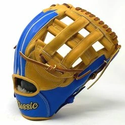 Classic Baseball Glove 12.75 Inch H Web Blue Tan Black Right Hand Throw -Baseball Gloves Shop IMG 5569 90491.1675437702