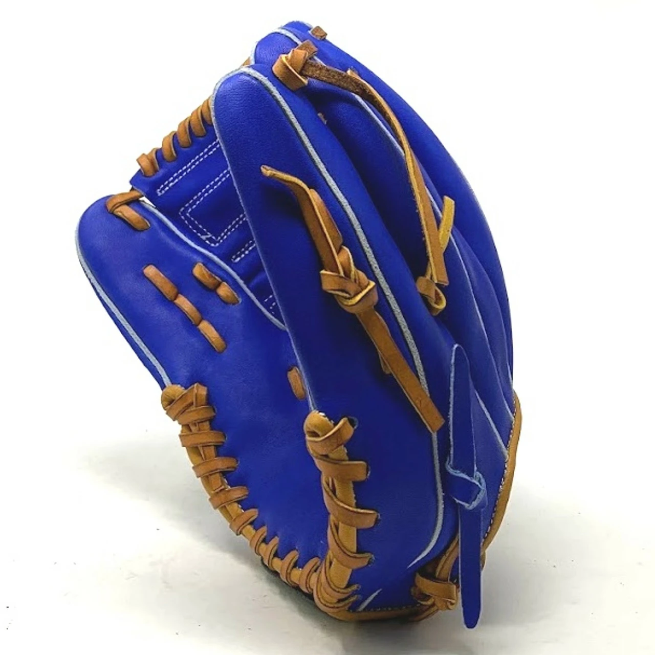 Custom Pro US Kip Blue Tan 12 Inch Baseball Glove Right Hand Throw 3 Custom Pro US Kip Blue Tan 12 Inch Baseball Glove Right Hand Throw - Image 3