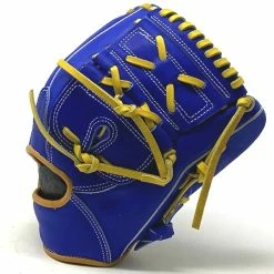 Custom Pro US Kip Blue Gold 12 Inch Baseball Glove Right Hand Throw