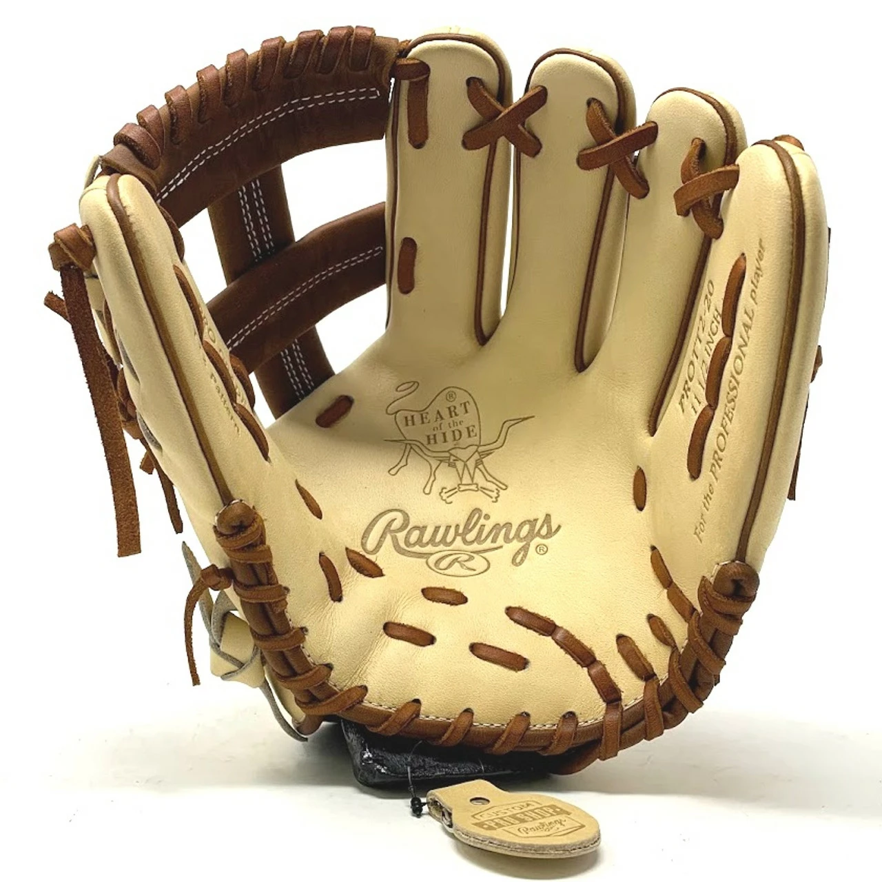 Rawlings Heart Of The Hide PRO-TT2 Baseball Glove 11.5 Camel Timberglaze Right Hand Throw 2 Rawlings Heart Of The Hide PRO-TT2 Baseball Glove 11.5 Camel Timberglaze Right Hand Throw - Image 2