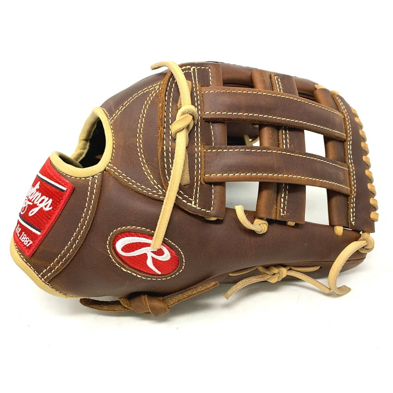 Rawlings Heart Of The Hide PRO3039 Baseball Glove Timberglaze Camel 12.75 H Web Right Hand Throw 3 Rawlings Heart Of The Hide PRO3039 Baseball Glove Timberglaze Camel 12.75 H Web Right Hand Throw - Image 3