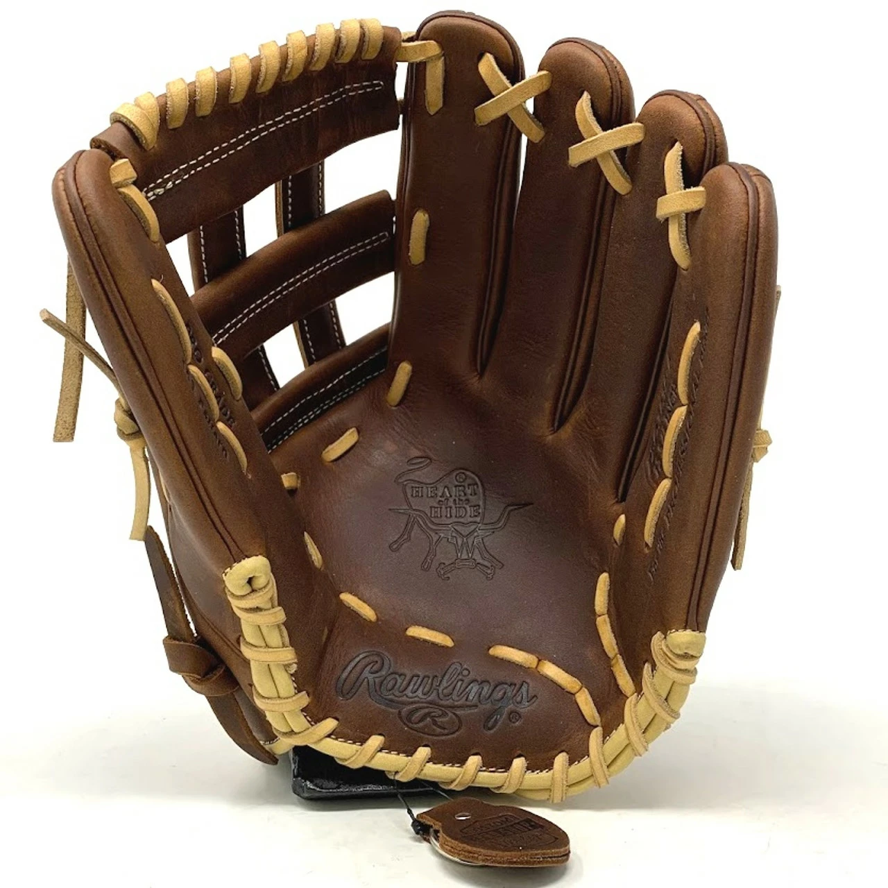 Rawlings Heart Of The Hide PRO3039 Baseball Glove Timberglaze Camel 12.75 H Web Right Hand Throw 2 Rawlings Heart Of The Hide PRO3039 Baseball Glove Timberglaze Camel 12.75 H Web Right Hand Throw - Image 2