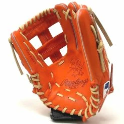 Rawlings Red Orange Heart Of The Hide 11.5 Inch TT2 Baseball Glove Right Hand Throw -Baseball Gloves Shop IMG 6879 86591.1666799702