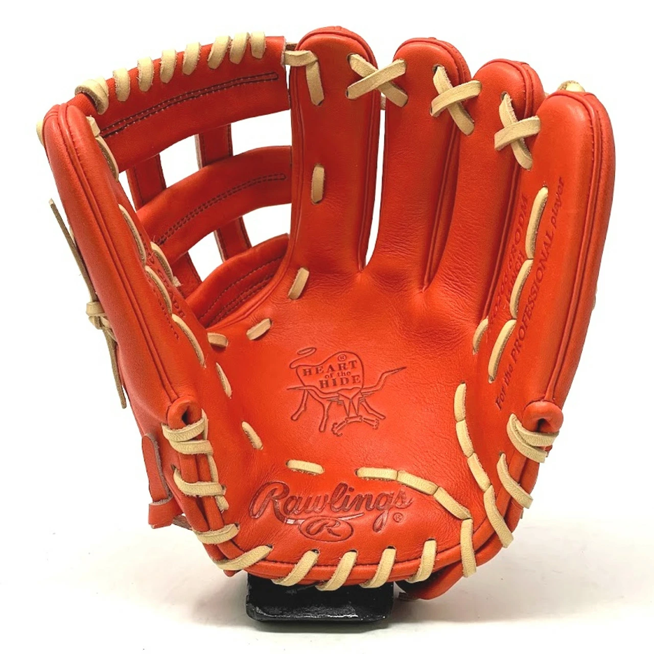 Rawlings Red Orange Heart Of The Hide 12 Inch H Web Right Hand Throw 2 Rawlings Red Orange Heart Of The Hide 12 Inch H Web Right Hand Throw - Image 2