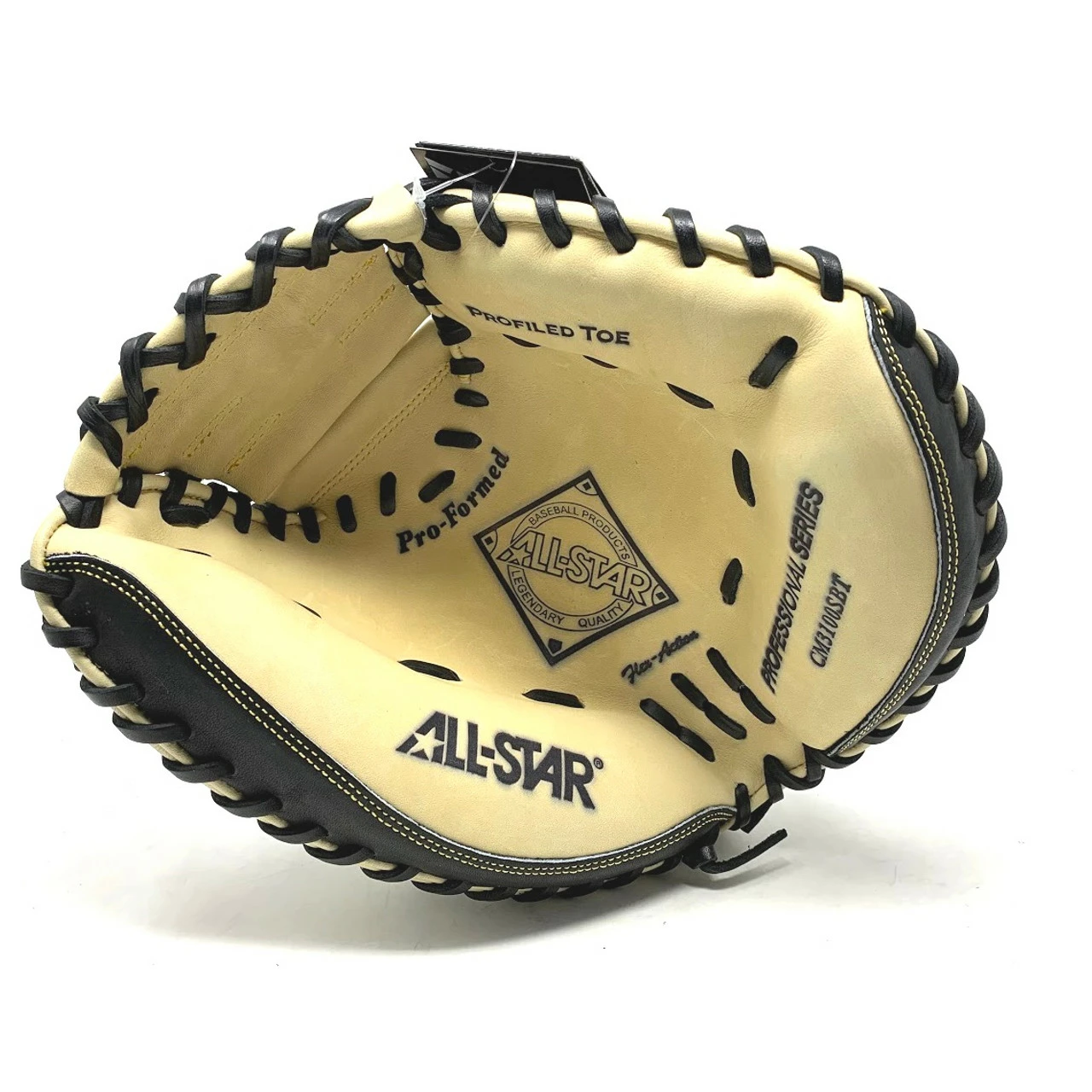 All-Star CM3100SBT Catchers Mitt Black/Tan 33.5 Inch Right Handed Throw 3 All-Star CM3100SBT Catchers Mitt Black/Tan 33.5 Inch Right Handed Throw - Image 3