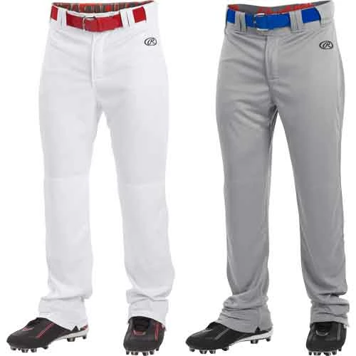 Rawlings Launch Hemmed Open Bottom Mens Baseball Pants 1 Rawlings Launch Hemmed Open Bottom Mens Baseball Pants