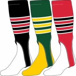 TCK - Twin City Knitting Socks TCK 3-Stripe Outline Baseball Stirrups