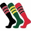 TCK - Twin City Knitting Socks TCK 3-Stripe Outline Game Day Socks