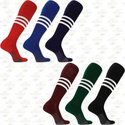 TCK - Twin City Knitting Socks TCK 3-Stripe Game Day Socks -Baseball Gloves Shop TCKDNOB1 2 1244