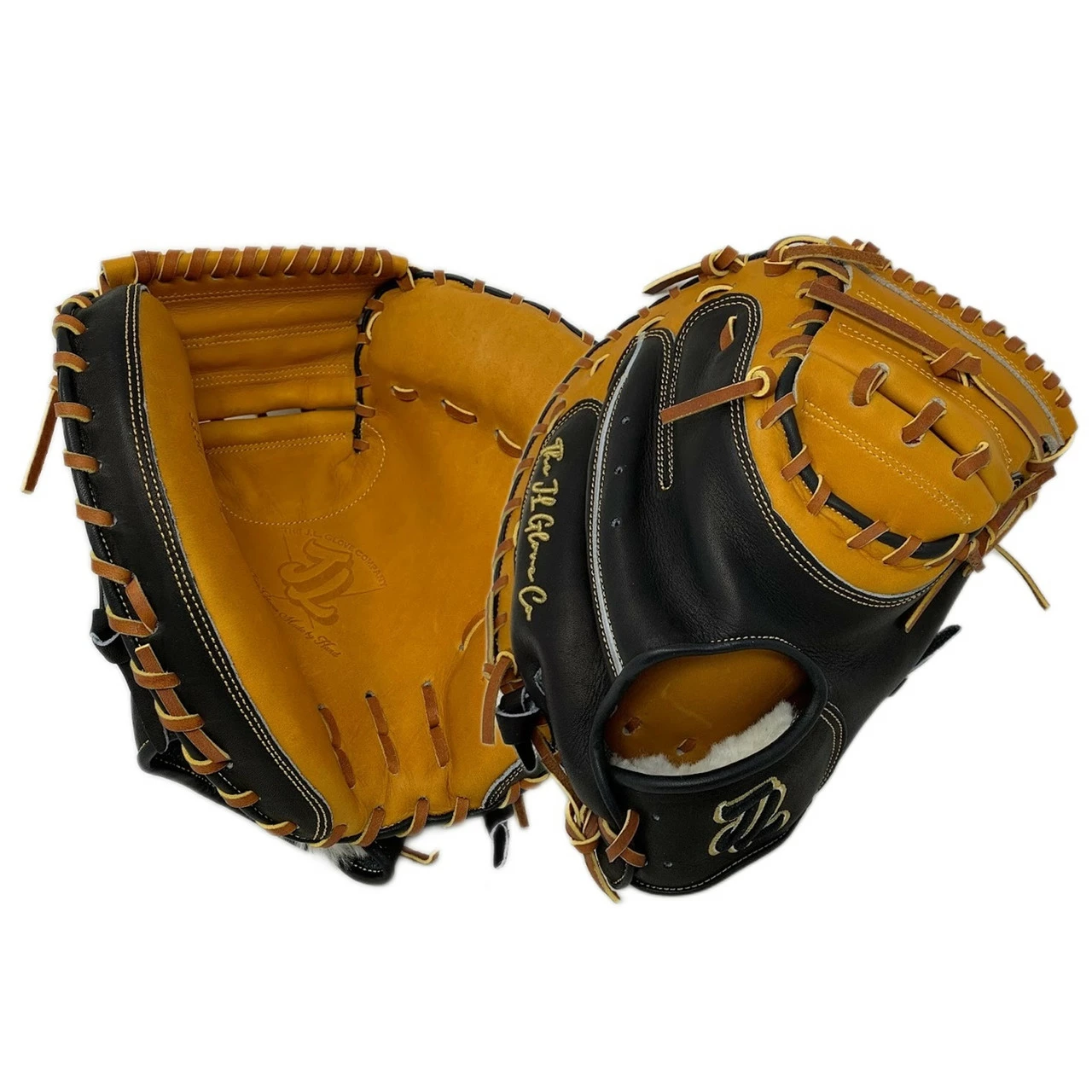 JL Glove Co Catchers Mitt BK11 33.5 Inch Black Tan Right Hand Throw 2 JL Glove Co Catchers Mitt BK11 33.5 Inch Black Tan Right Hand Throw - Image 2