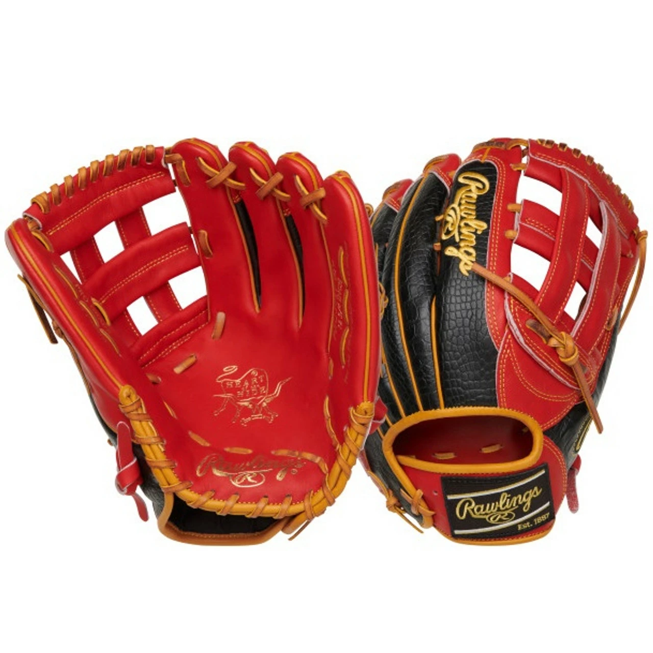 Rawlings Heart Of The Hide Color Sync 7 Baseball Glove 12.75 H Web 303 Right Hand Throw 5 Rawlings Heart Of The Hide Color Sync 7 Baseball Glove 12.75 H Web 303 Right Hand Throw - Image 5
