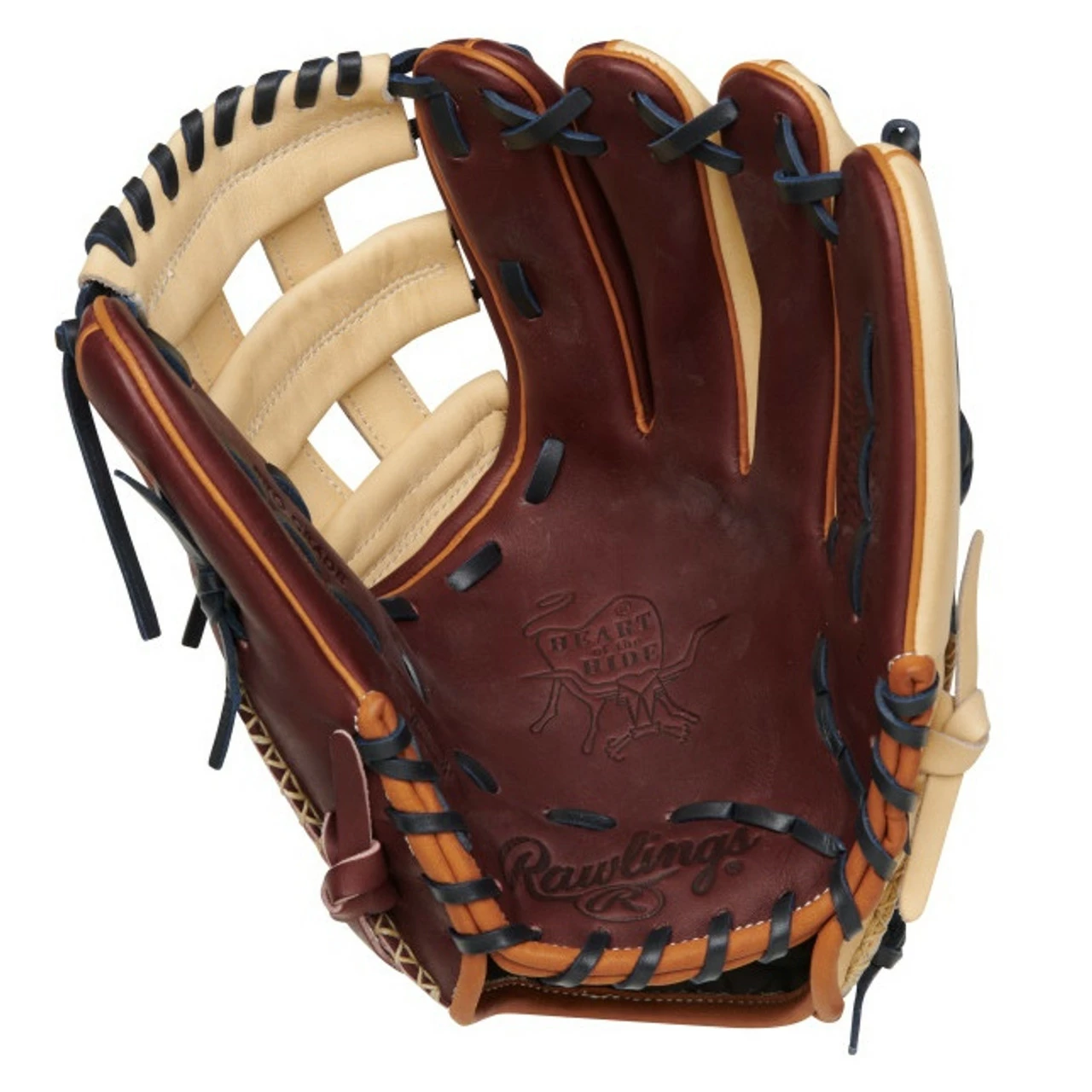 Rawlings Heart Of The Hide Color Sync 7 Baseball Glove 12.25 KB17 H Web Right Hand Throw 2 Rawlings Heart Of The Hide Color Sync 7 Baseball Glove 12.25 KB17 H Web Right Hand Throw - Image 2