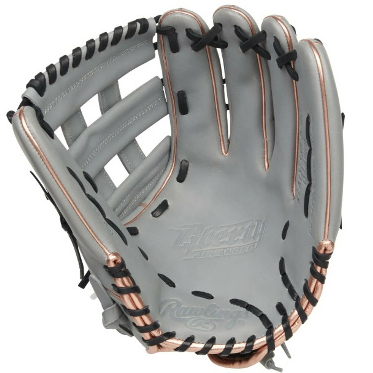 Rawlings Liberty Advanced Color Series Fast Pitch Softball Glove 12.75 Gray Right Hand Throw 2 Rawlings Liberty Advanced Color Series Fast Pitch Softball Glove 12.75 Gray Right Hand Throw - Image 2